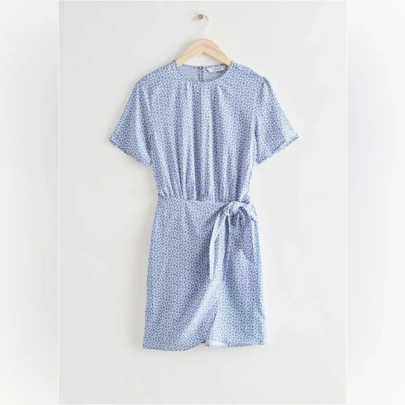& OTHER STORIES NWOT Knot Detail Mini Dress - Picture 4 of 10